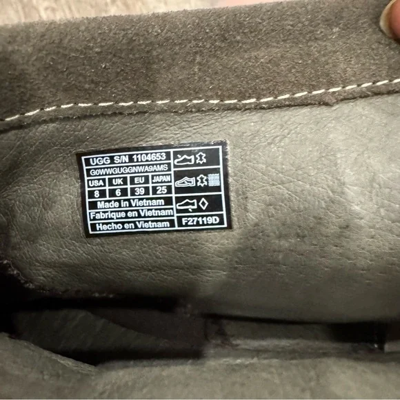 Ugg Varney Suede Moccasin Zip Up Ankle Boot Designer Flat Shoe Summer Winte - Picture 3 of 5